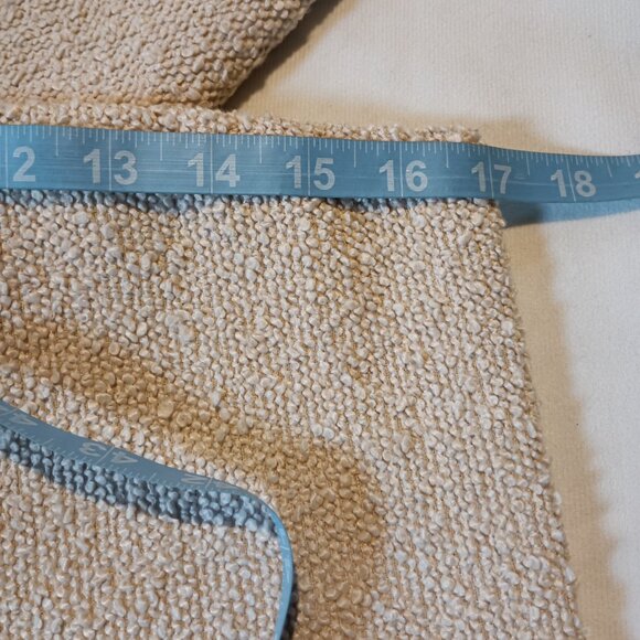 Pillow Covers 17 x 17.5 Foindtower Color Neutral Ivory Set of 2 - Picture 3 of 5